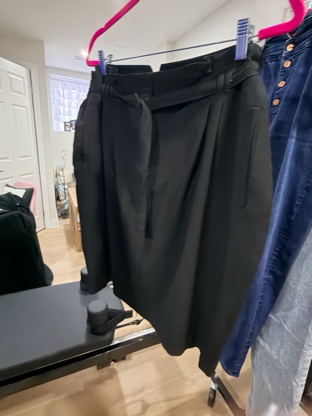 Old Navy Black Tie-Waist Skirt
